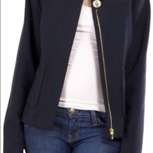 Tory Burch navy wool blazer